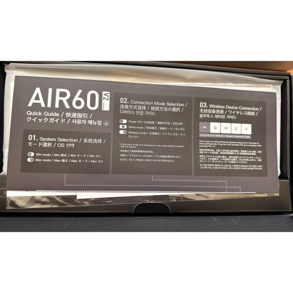 Nuphy Air60 v2 Wireless Keyboard -Gray New - Picture 6 of 9